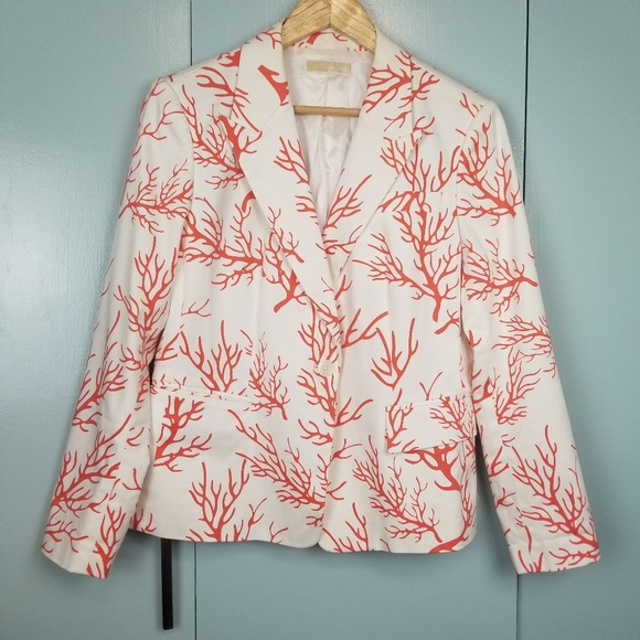 Michael Kors Jackets & Blazers - Michael Kors printed lined blazer size XL -C9
